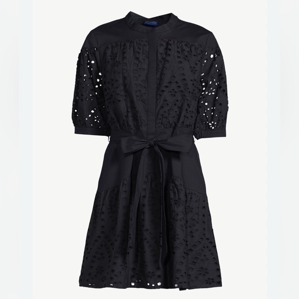 Walmart Scoop Black Eyelet Mini Dress NWT size XL